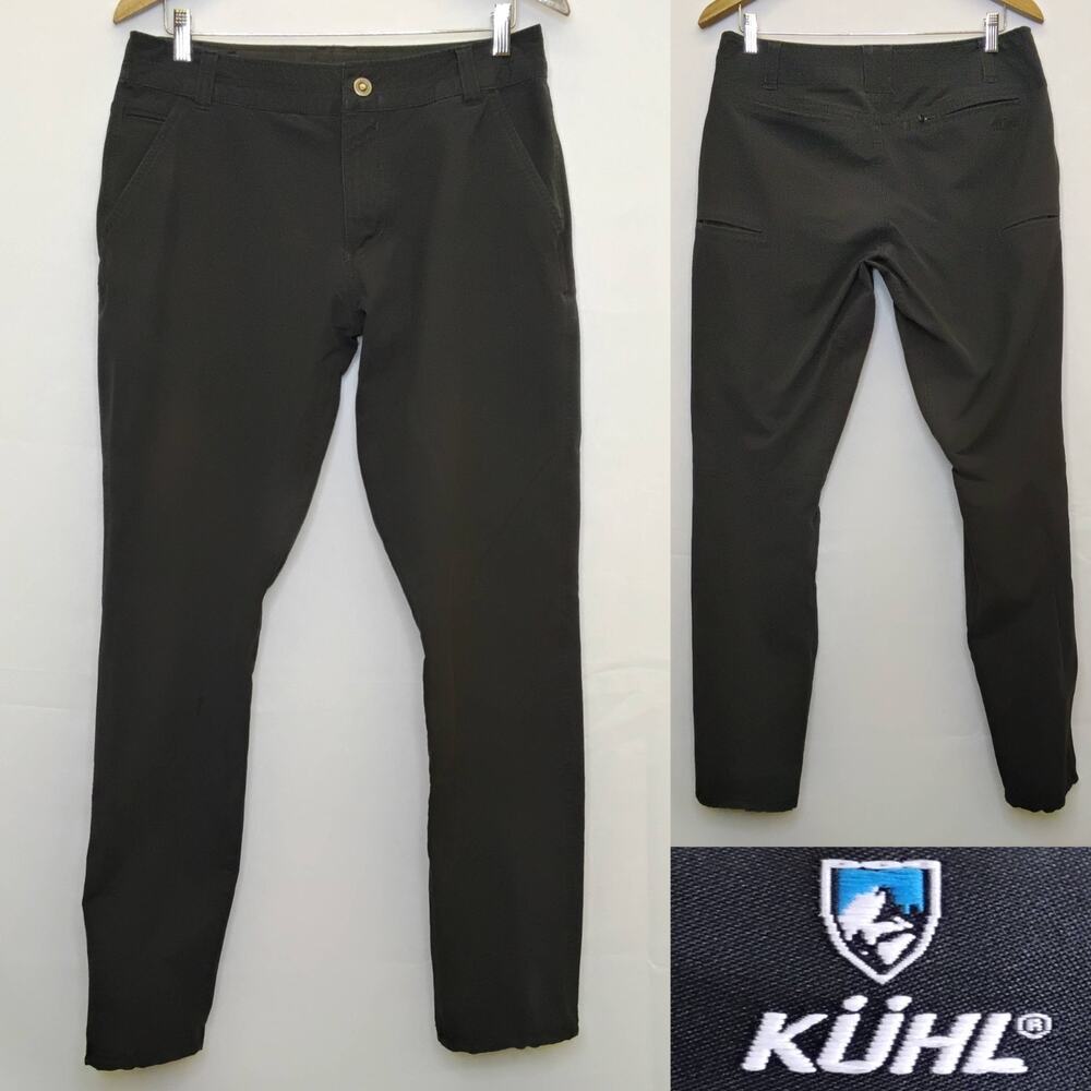 Kuhl Resistor Chino Pants Men's 32x32 Black Stretch Denim